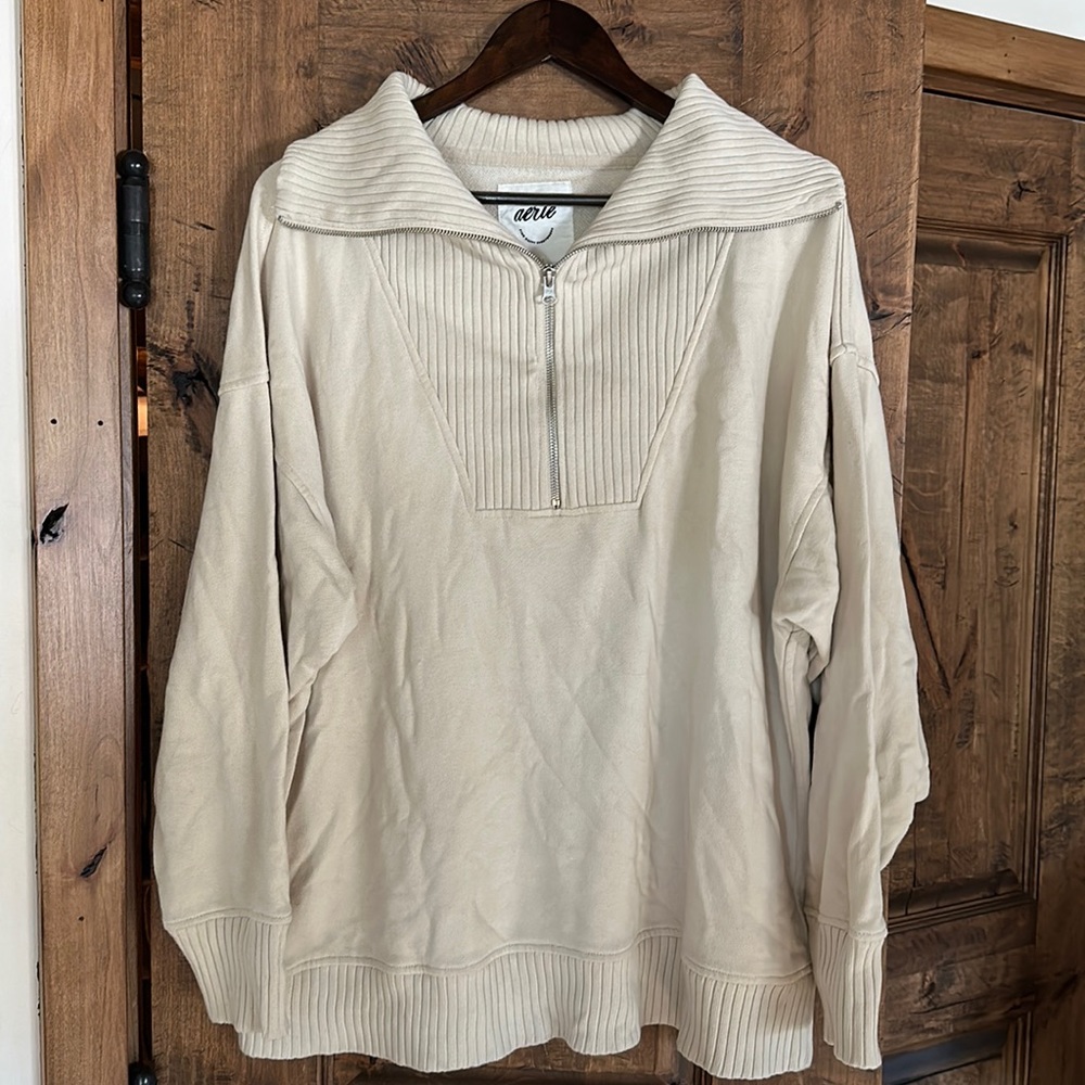 Aerie Quarter Zip Sweater